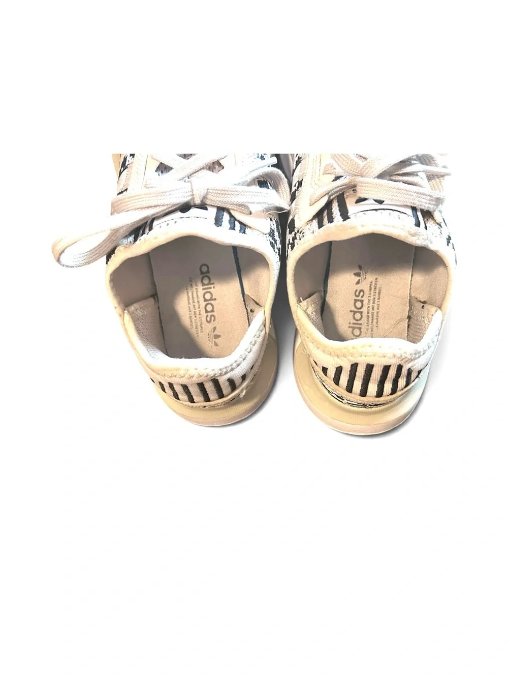 Adidas Swift Run X Black/White Animal Print Sneakers Woman’s Size 6